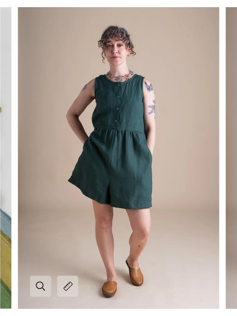 Lisbon Romper in Spruce